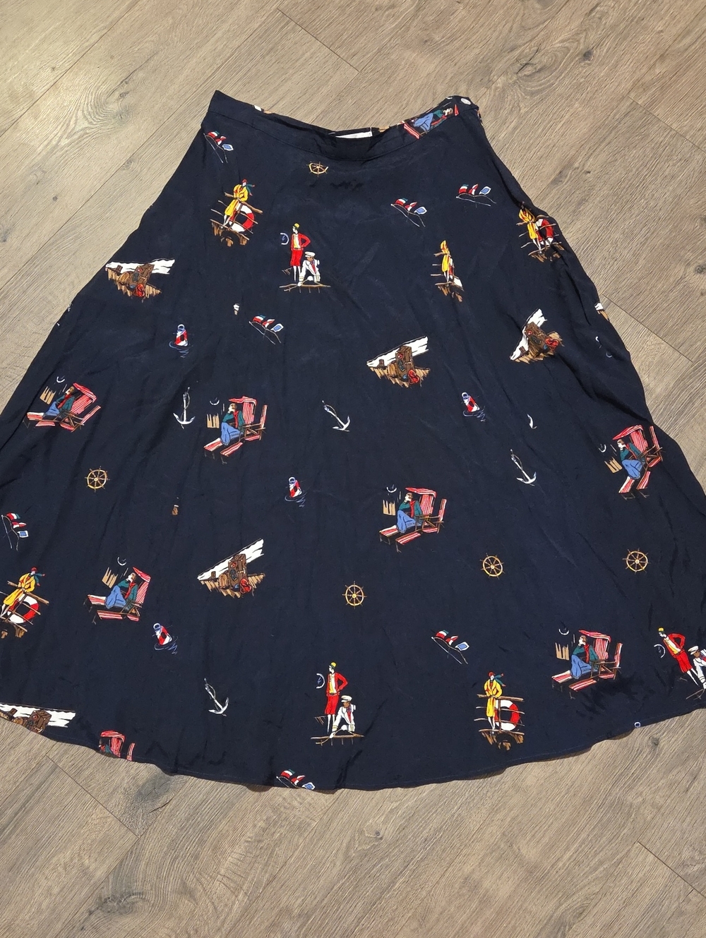 Rebecca Thomas Nautical Pattern Maxi Skirt